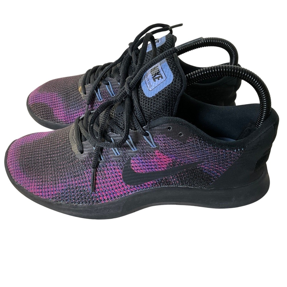 Nike Flex RN 2018 Womens‎ Running Shoes Black Hyper Violet AA7408-002 Size 8.5